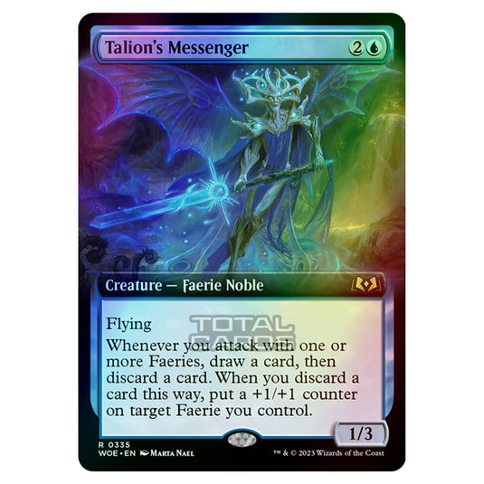 Magic The Gathering - Wilds of Eldraine - Talion's Messenger (Extended Art Card) - 335 (Foil)