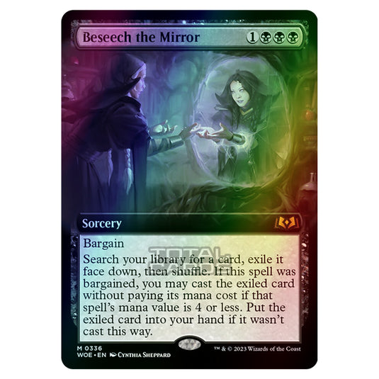 Magic The Gathering - Wilds of Eldraine - Beseech the Mirror (Extended Art Card) - 336 (Foil)