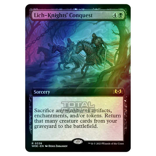 Magic The Gathering - Wilds of Eldraine - Lich-Knights' Conquest (Extended Art Card) - 338 (Foil)