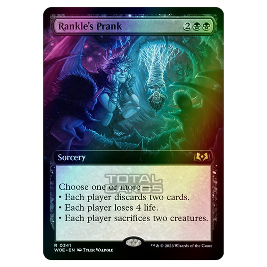 Magic The Gathering - Wilds of Eldraine - Rankle's Prank (Extended Art Card) - 341 (Foil)