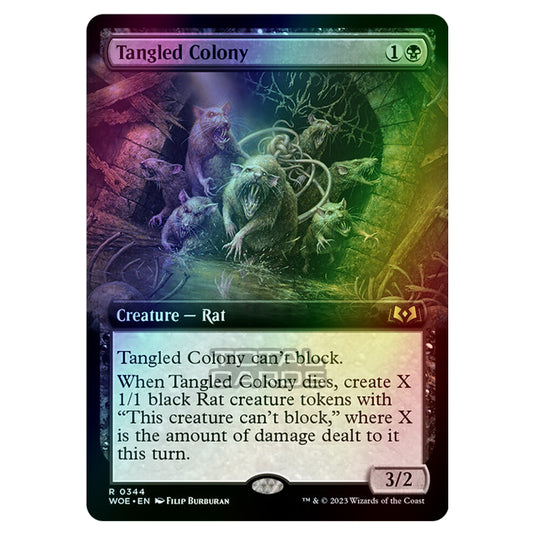 Magic The Gathering - Wilds of Eldraine - Tangled Colony (Extended Art Card) - 344 (Foil)