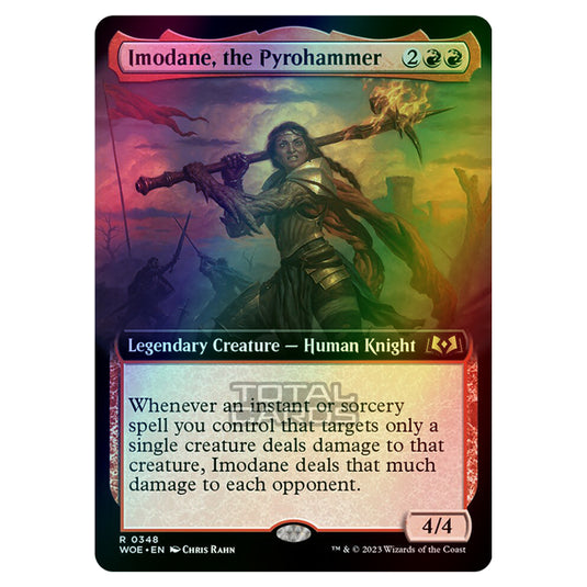 Magic The Gathering - Wilds of Eldraine - Imodane, the Pyrohammer (Extended Art Card) - 348 (Foil)