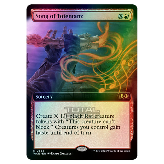 Magic The Gathering - Wilds of Eldraine - Song of Totentanz (Extended Art Card) - 353 (Foil)