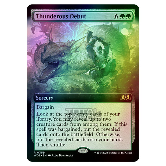 Magic The Gathering - Wilds of Eldraine - Thunderous Debut (Extended Art Card) - 359 (Foil)