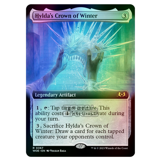 Magic The Gathering - Wilds of Eldraine - Hylda's Crown of Winter (Extended Art Card) - 367 (Foil)