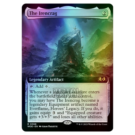 Magic The Gathering - Wilds of Eldraine - The Irencrag (Extended Art Card) - 368 (Foil)