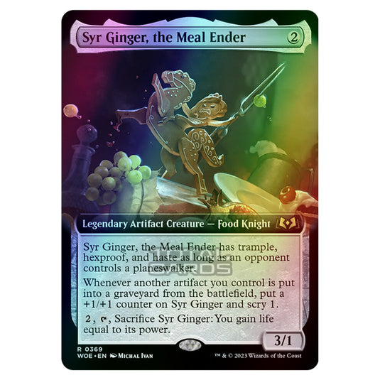 Magic The Gathering - Wilds of Eldraine - Syr Ginger, the Meal Ender (Extended Art Card) - 369 (Foil)