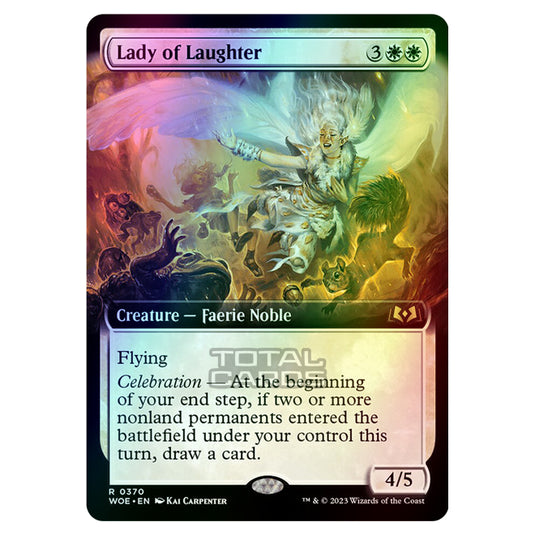 Magic The Gathering - Wilds of Eldraine - Lady of Laughter (Extended Art Card) - 370 (Foil)