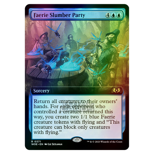 Magic The Gathering - Wilds of Eldraine - Faerie Slumber Party (Extended Art Card) - 371 (Foil)
