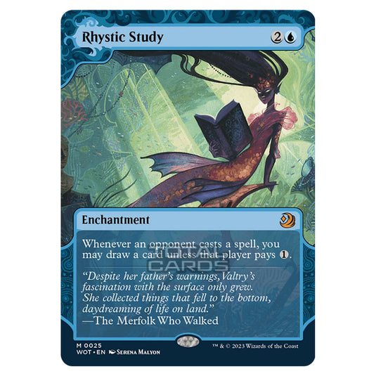 Magic The Gathering - Wilds of Eldraine - Enchanting Tales - Rhystic Study - 0025