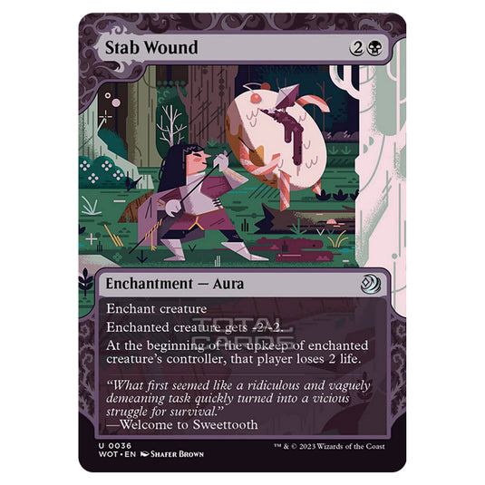 Magic The Gathering - Wilds of Eldraine - Enchanting Tales - Stab Wound - 0036