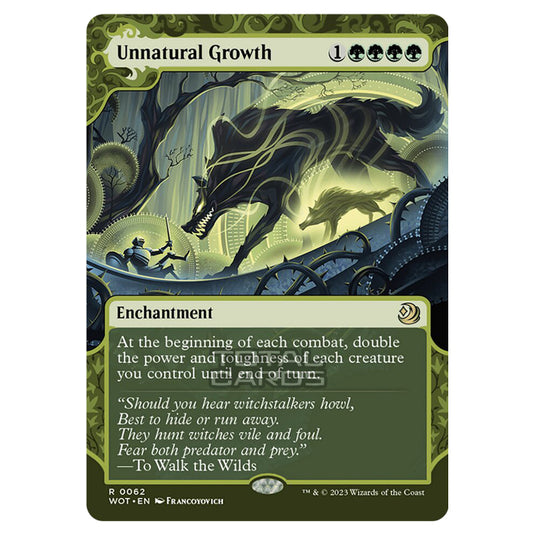 Magic The Gathering - Wilds of Eldraine - Enchanting Tales - Unnatural Growth - 0062