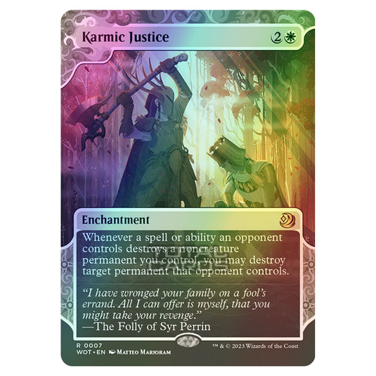 Magic The Gathering - Wilds of Eldraine - Enchanting Tales - Karmic Justice - 0007 (Foil)