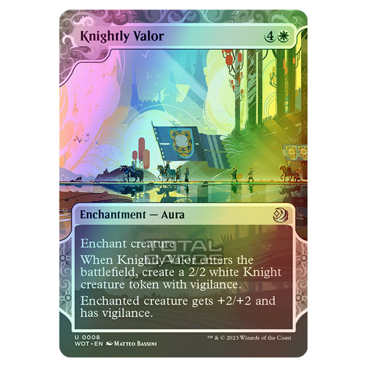 Magic The Gathering - Wilds of Eldraine - Enchanting Tales - Knightly Valor - 0008 (Foil)