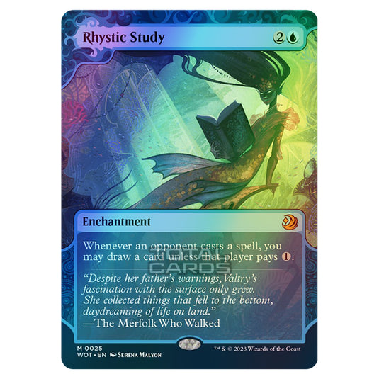 Magic The Gathering - Wilds of Eldraine - Enchanting Tales - Rhystic Study - 0025 (Foil)