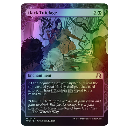 Magic The Gathering - Wilds of Eldraine - Enchanting Tales - Dark Tutelage - 0028 (Foil)