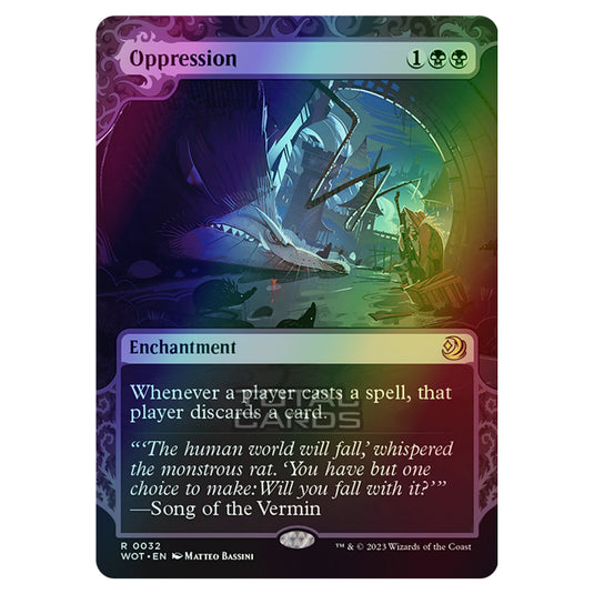 Magic The Gathering - Wilds of Eldraine - Enchanting Tales - Oppression - 0032 (Foil)