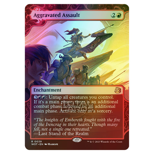 Magic The Gathering - Wilds of Eldraine - Enchanting Tales - Aggravated Assault - 0039 (Foil)