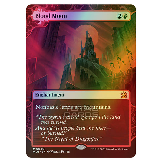 Magic The Gathering - Wilds of Eldraine - Enchanting Tales - Blood Moon - 0040 (Foil)