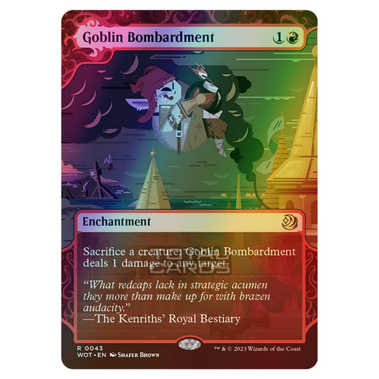 Magic The Gathering - Wilds of Eldraine - Enchanting Tales - Goblin Bombardment - 0043 (Foil)