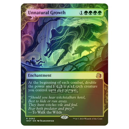 Magic The Gathering - Wilds of Eldraine - Enchanting Tales - Unnatural Growth - 0062 (Foil)