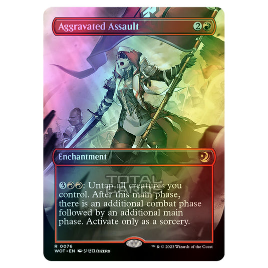 Magic The Gathering - Wilds of Eldraine - Enchanting Tales - Aggravated Assault - 0076 (Foil)