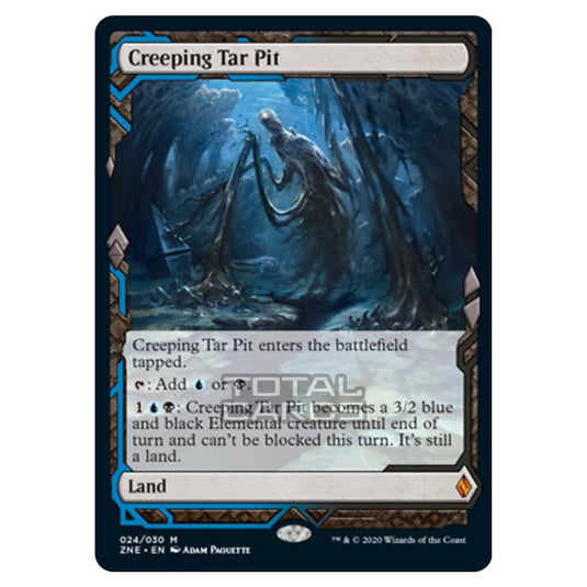 Magic The Gathering - Zendikar Rising - Expeditions - Creeping Tar Pit - 24/30