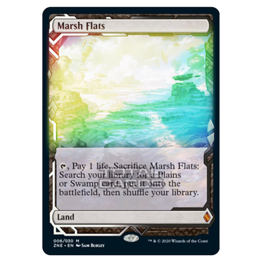 Magic The Gathering - Zendikar Rising - Expeditions - Marsh Flats - 6/30 (Foil)