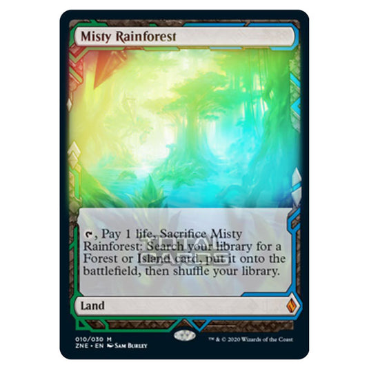 Magic The Gathering - Zendikar Rising - Expeditions - Misty Rainforest - 10/30 (Foil)