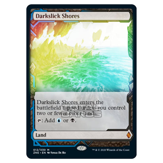 Magic The Gathering - Zendikar Rising - Expeditions - Darkslick Shores - 12/30 (Foil)