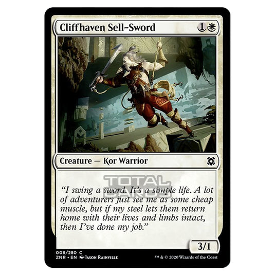 Magic The Gathering - Zendikar Rising - Cliffhaven Sell-Sword - 8/391