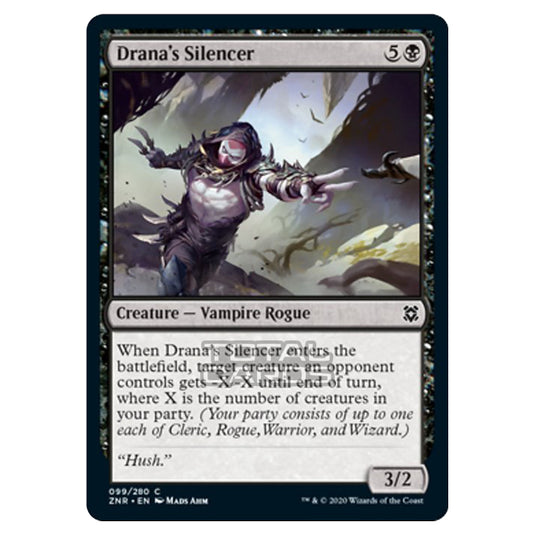 Magic The Gathering - Zendikar Rising - Drana's Silencer - 99/391