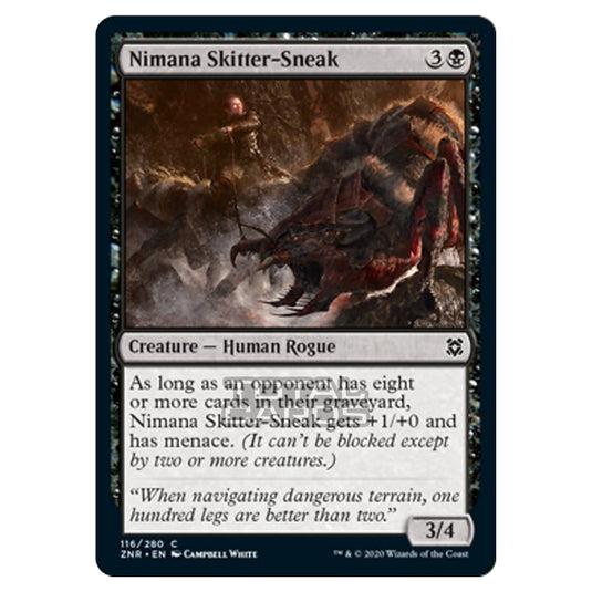 Magic The Gathering - Zendikar Rising - Nimana Skitter-Sneak - 116/391