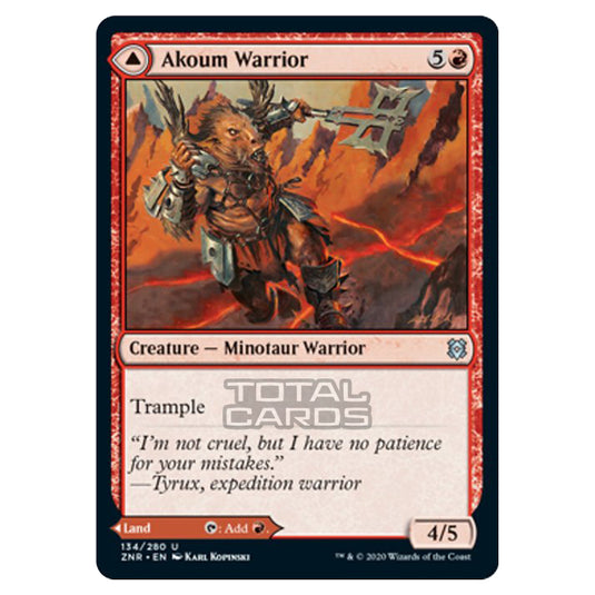 Magic The Gathering - Zendikar Rising - Akoum Warrior // Akoum Teeth - 134/391