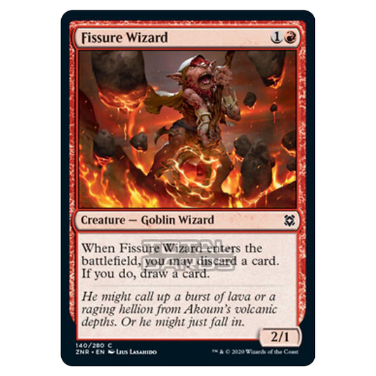 Magic The Gathering - Zendikar Rising - Fissure Wizard - 140/391