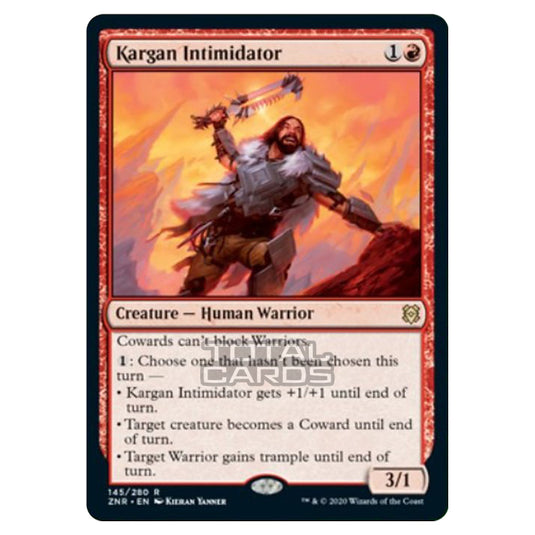 Magic The Gathering - Zendikar Rising - Kargan Intimidator - 145/391