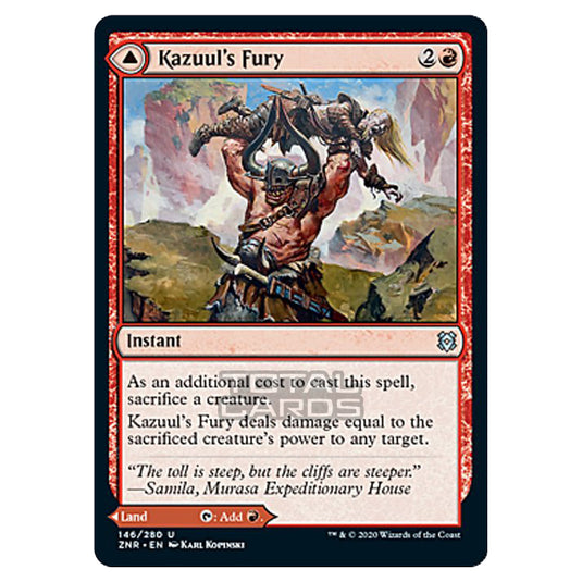 Magic The Gathering - Zendikar Rising - Kazuul's Fury // Kazuul's Cliffs - 146/391