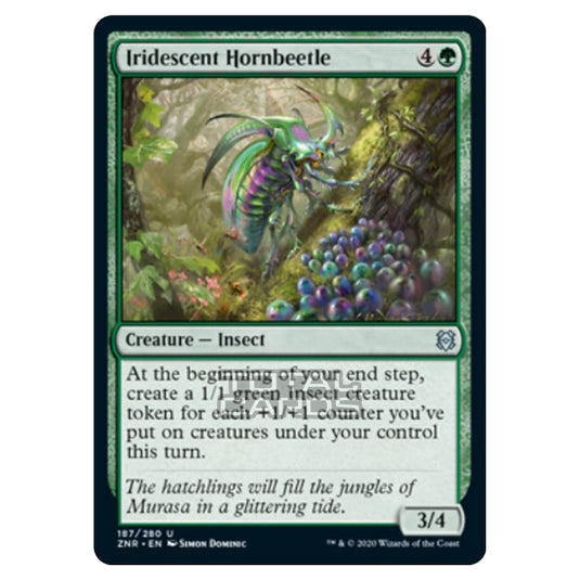 Magic The Gathering - Zendikar Rising - Iridescent Hornbeetle - 187/391