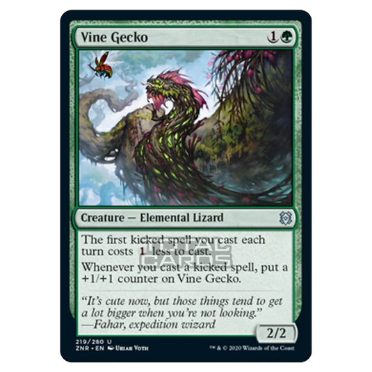 Magic The Gathering - Zendikar Rising - Vine Gecko - 219/391