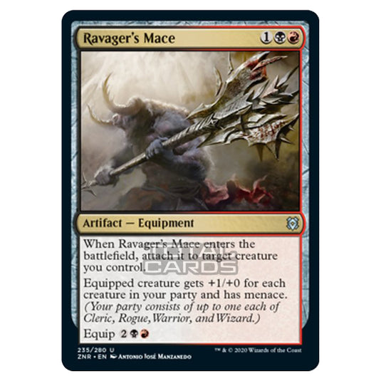 Magic The Gathering - Zendikar Rising - Ravager's Mace - 235/391