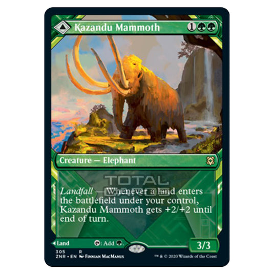 Magic The Gathering - Zendikar Rising - Kazandu Mammoth // Kazandu Valley - 305/391