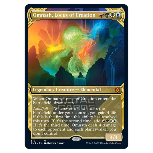 Magic The Gathering - Zendikar Rising - Omnath, Locus of Creation - 312/391