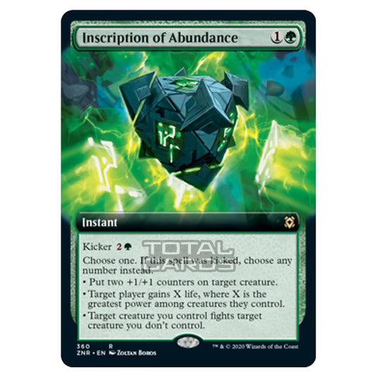 Magic The Gathering - Zendikar Rising - Inscription of Abundance - 360/391