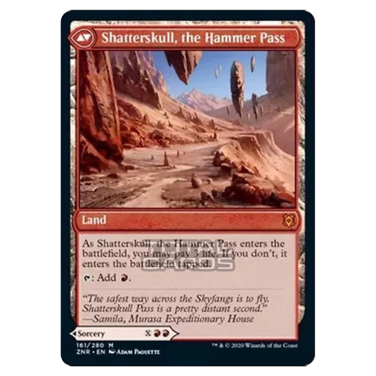 Magic The Gathering - Zendikar Rising - Shatterskull Smashing // Shatterskull, the Hammer Pass - 161/391 (Foil)