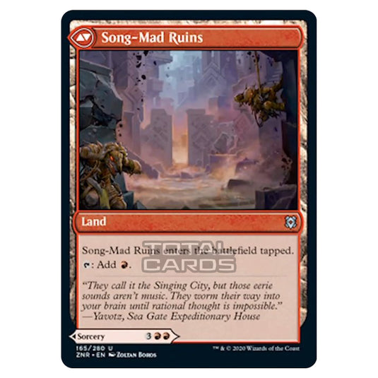 Magic The Gathering - Zendikar Rising - Song-Mad Treachery // Song-Mad Ruins - 165/391 (Foil)