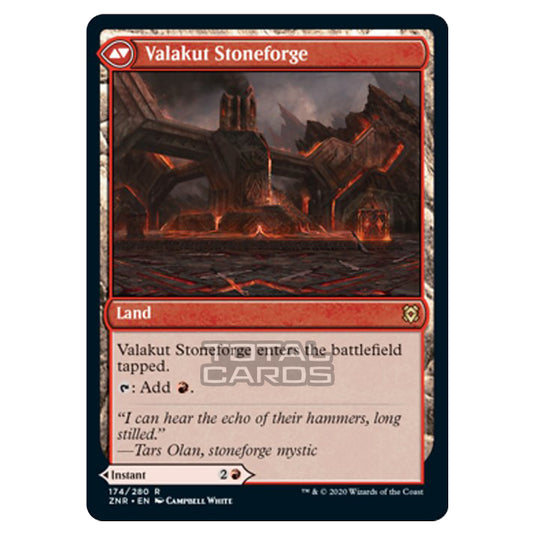 Magic The Gathering - Zendikar Rising - Valakut Awakening // Valakut Stoneforge - 174/391