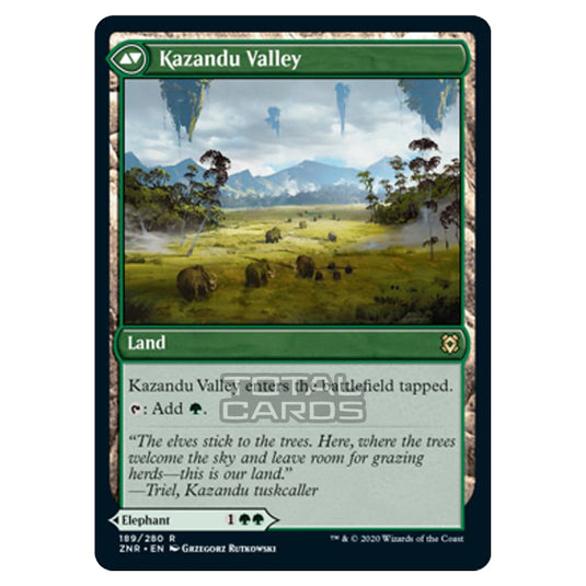 Magic The Gathering - Zendikar Rising - Kazandu Mammoth // Kazandu Valley - 189/391 (Foil)