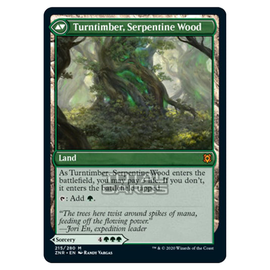 Magic The Gathering - Zendikar Rising - Turntimber Symbiosis // Turntimber, Serpentine Wood - 215/391