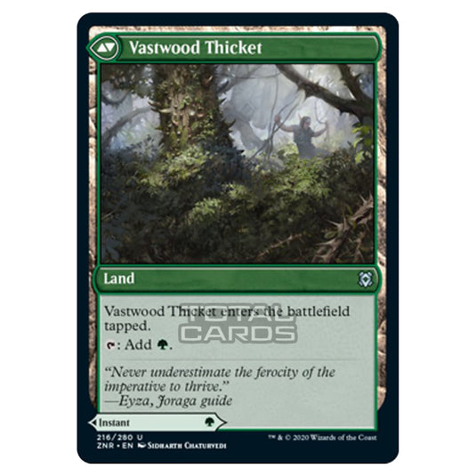 Magic The Gathering - Zendikar Rising - Vastwood Fortification // Vastwood Thicket - 216/391 (Foil)