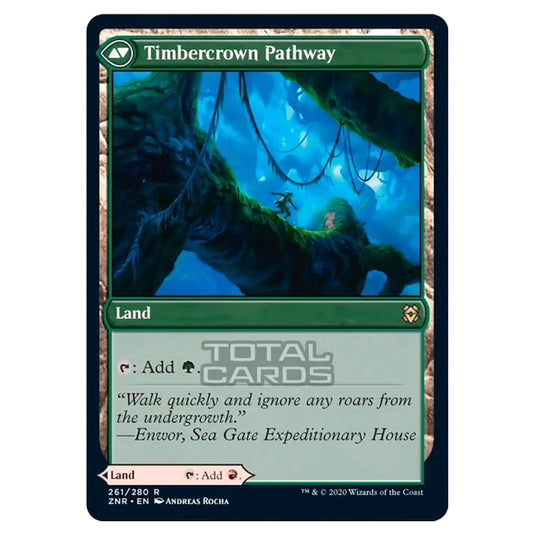 Magic The Gathering - Zendikar Rising - Cragcrown Pathway // Timbercrown Pathway - 261/391 (Foil)